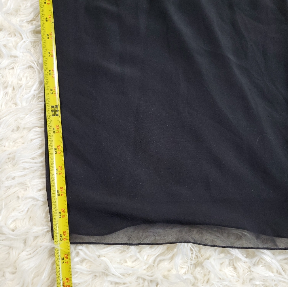 Alex Evenings Plus Straight Leg Pant with Georgette Split Leg Overlay Size 2X - Picture 12 of 15